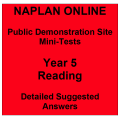 NAPLAN Online MiniTest Answers Reading Year 5